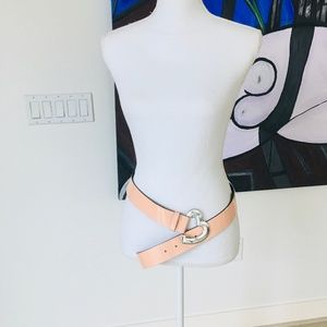 MOSCHINO JEANS BELT PINK PATENT LEATHER WOMEN SIZE-100